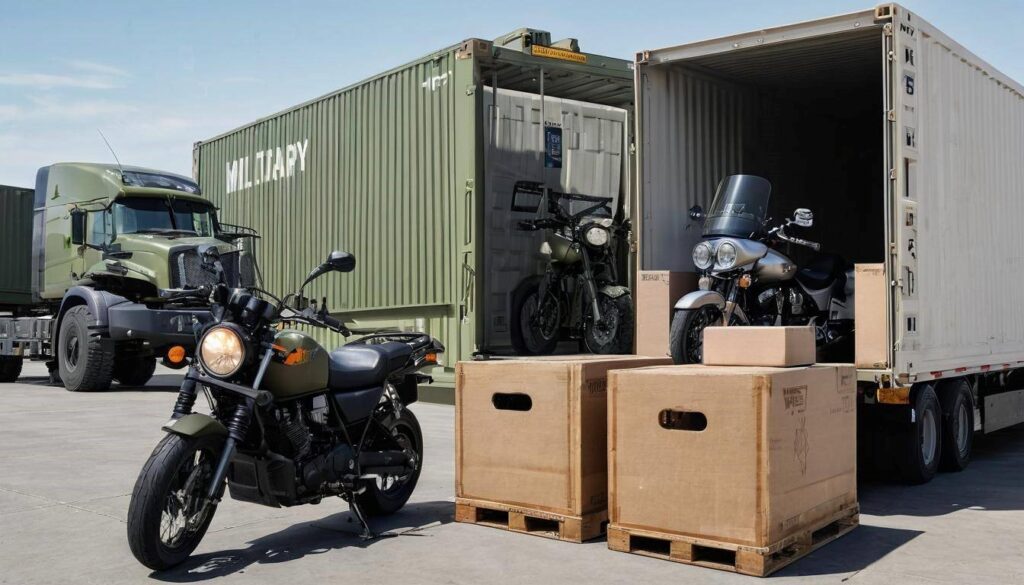 Military Motorcycle Shipping